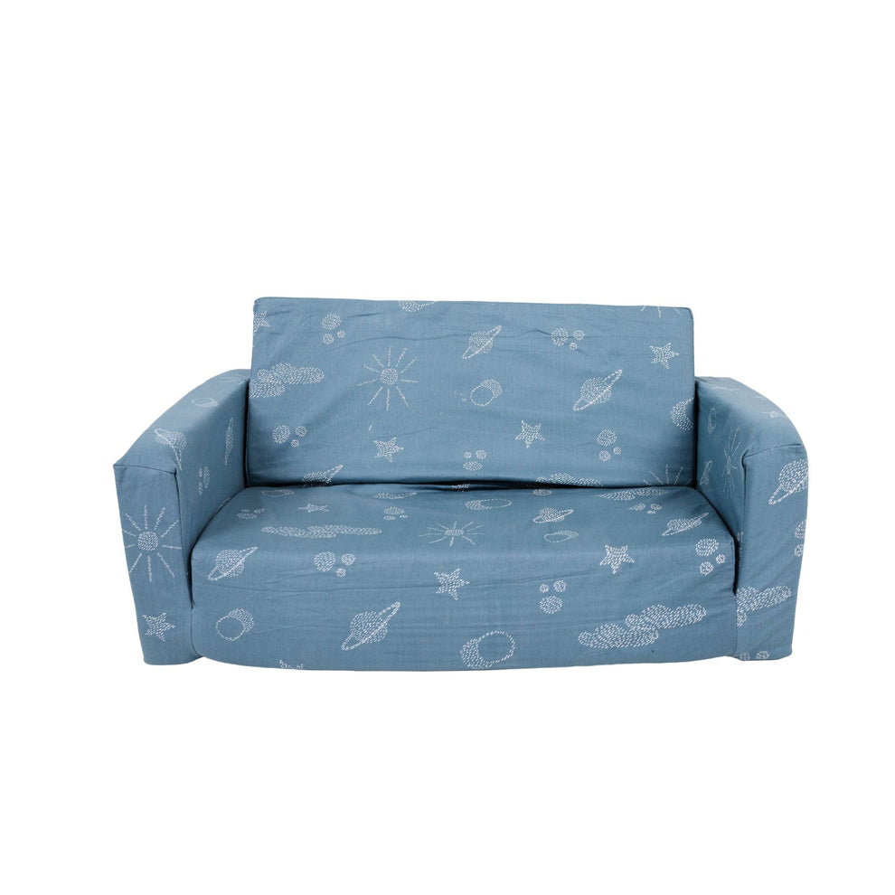 Galaxy in Blue Play Couch Cover
