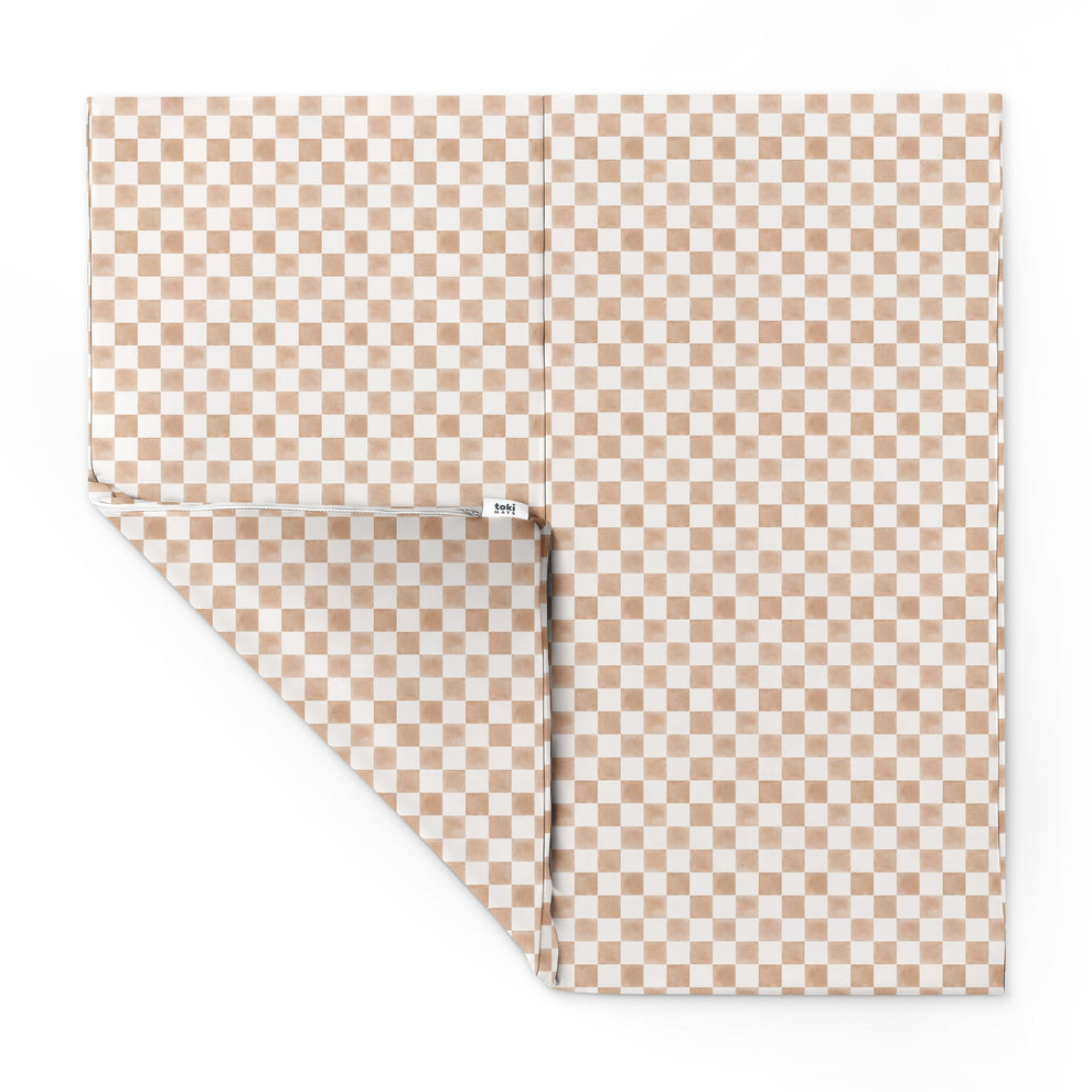 Imperfect | Checker Toffee Vegan Leather Mat