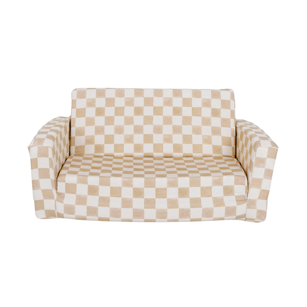 Checker Toffee Play Couch Cover