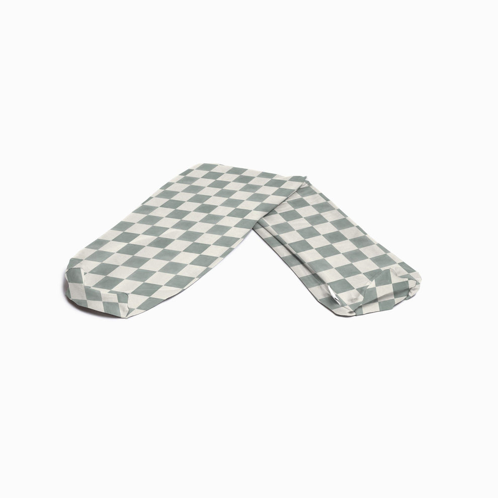 Checker Matcha Support Pillow Cover