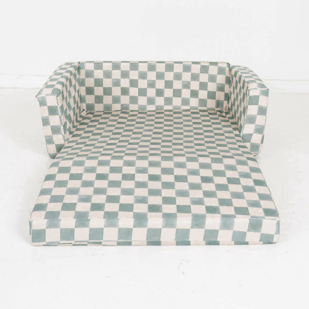 Checker Matcha Play Couch Cover