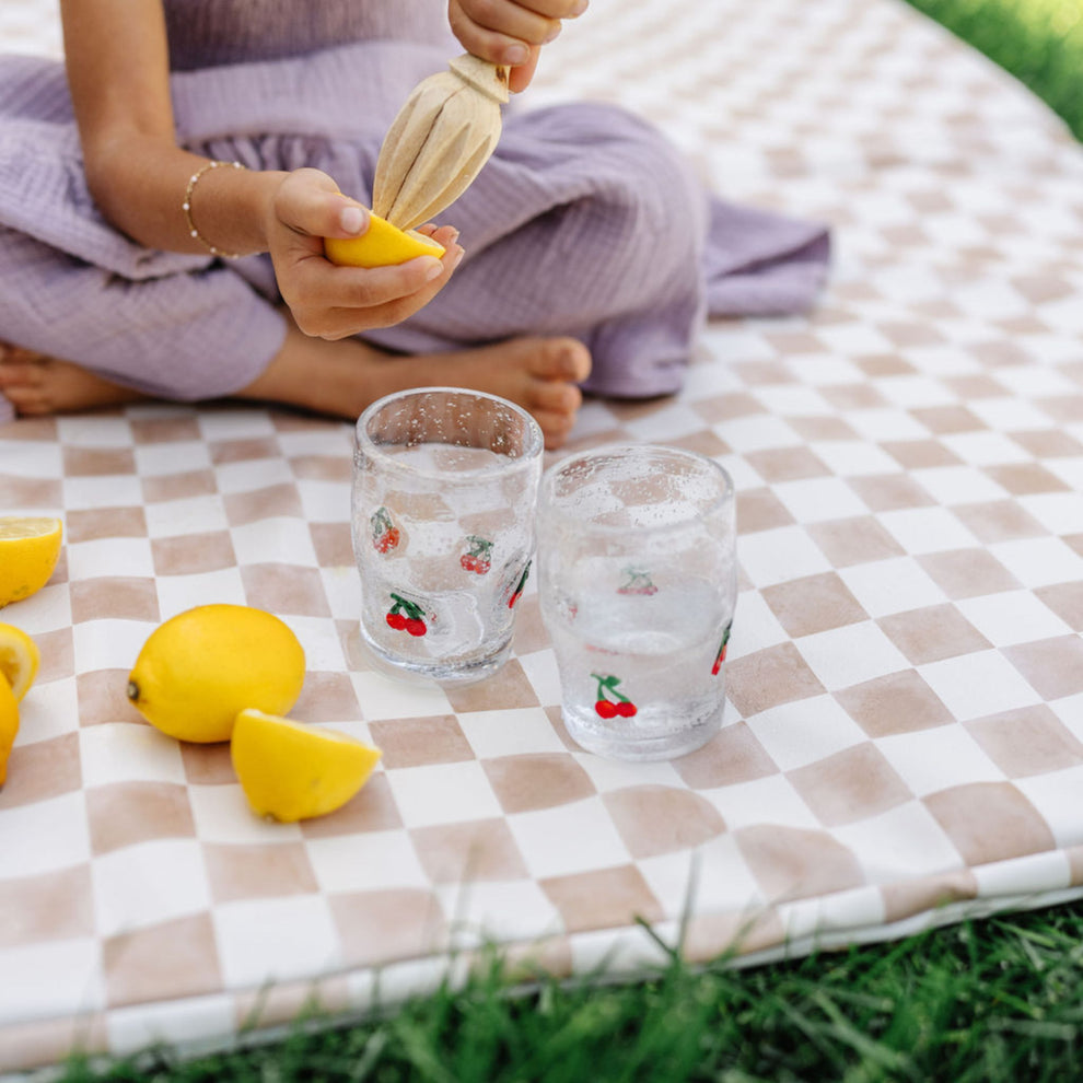 Imperfect | Checker Toffee Vegan Leather Mat