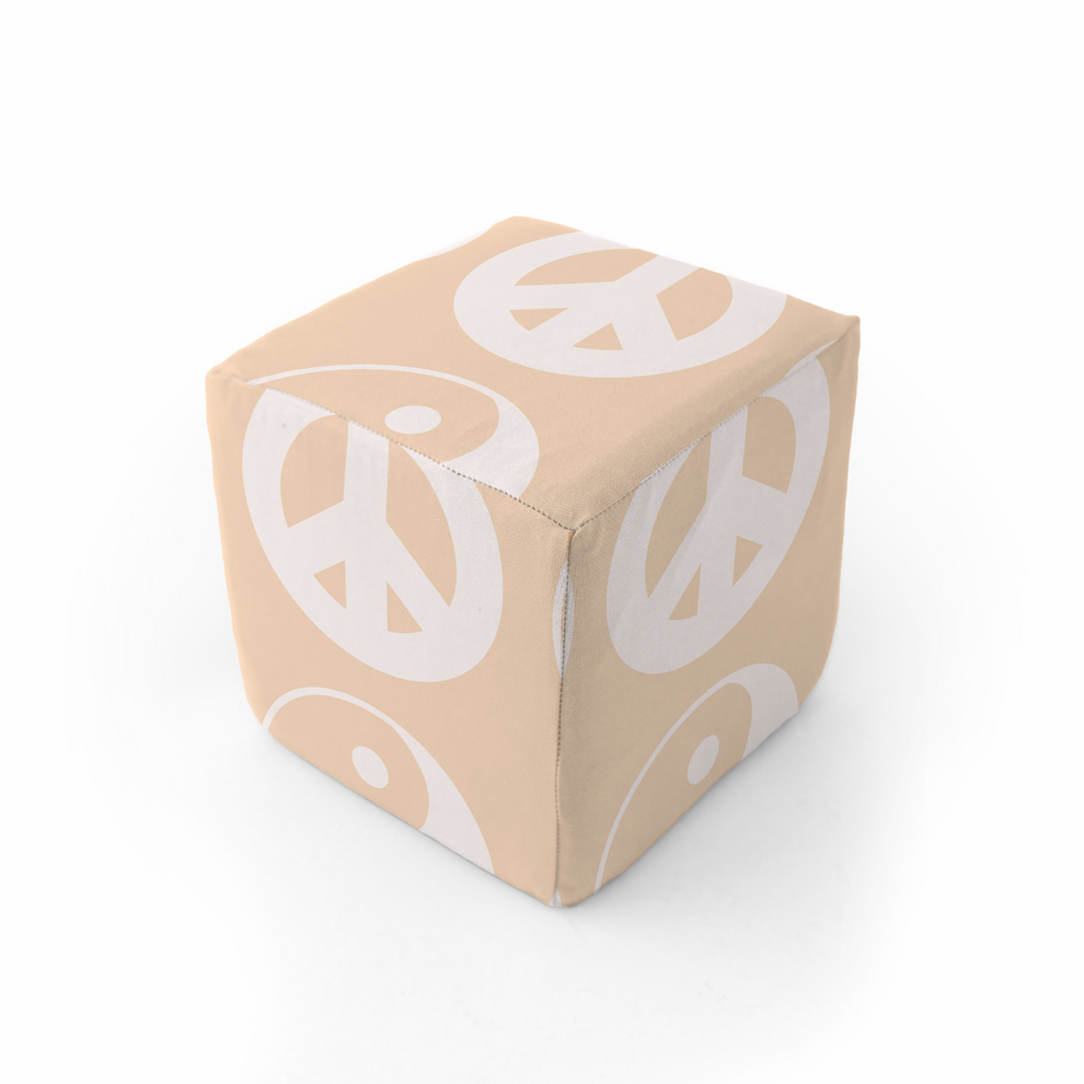 Beige Yin Yang Play Cube Cover