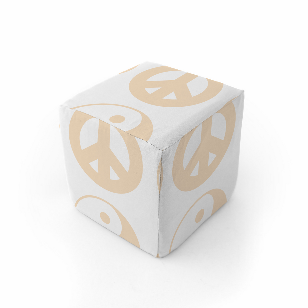 White Yin Yang Play Cube