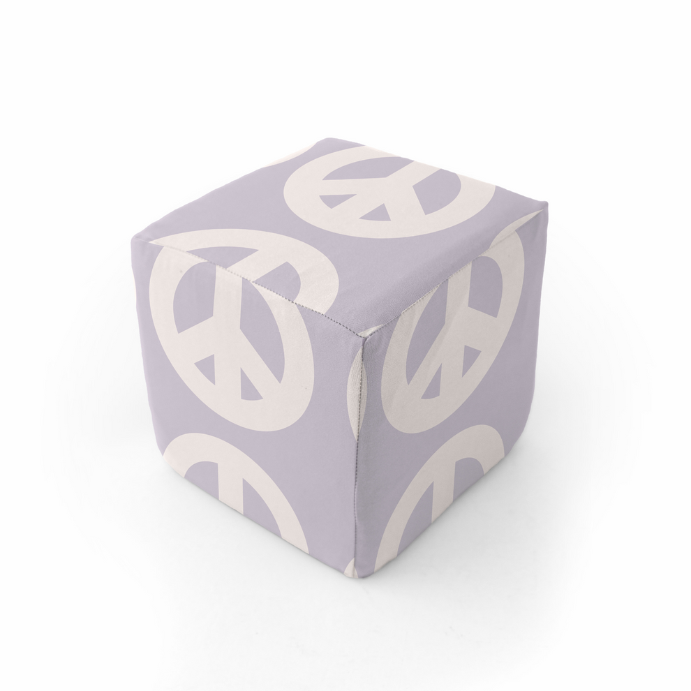 Lavender Peace Sign Play Cube Cover