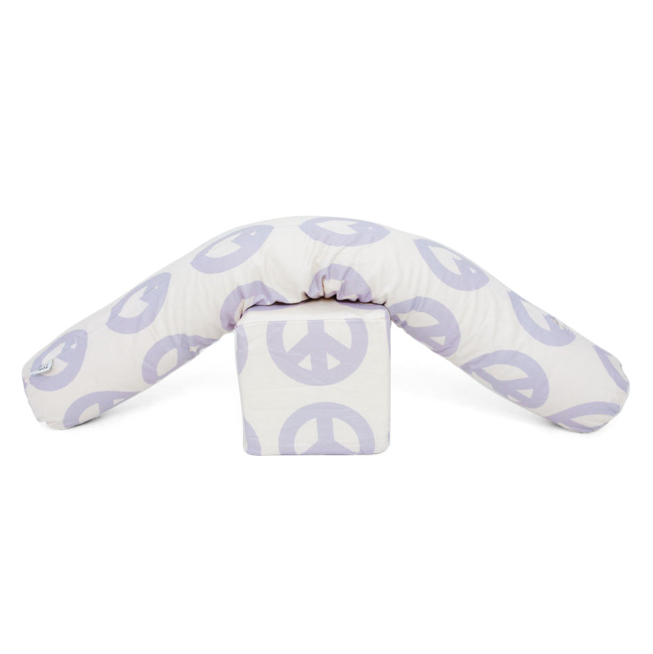 Cream Peace Sign Support Pillow