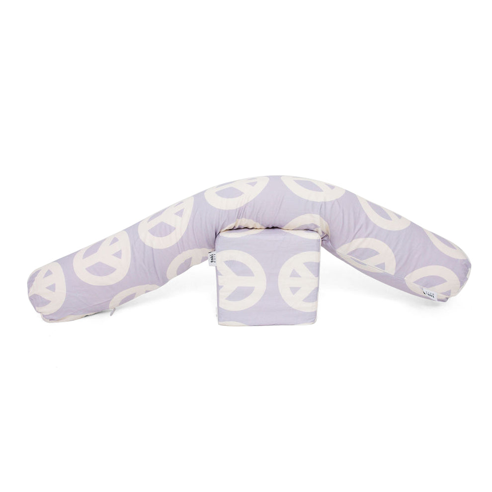Lavender Peace Sign Support Pillow Cover