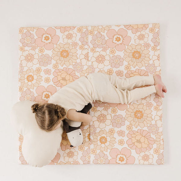 Toki Mats Vegan Leather Play Mat, Pebble / Mega / Organic